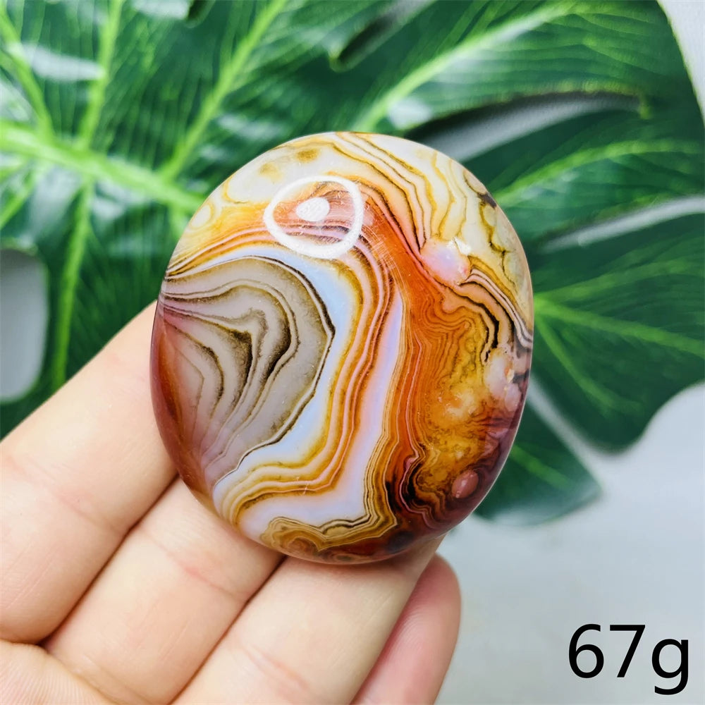 Red Agate Palm Stones-ToShay.org