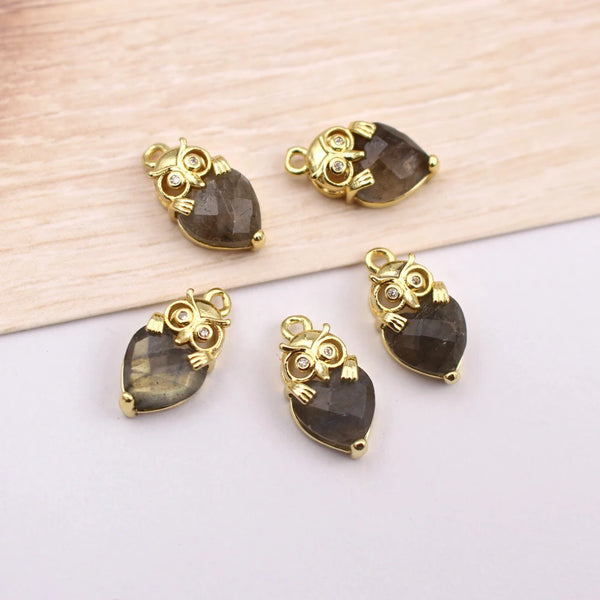 Mixed Crystal Owl Charms-ToShay.org