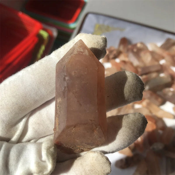 Red Quartz Crystal Point-ToShay.org