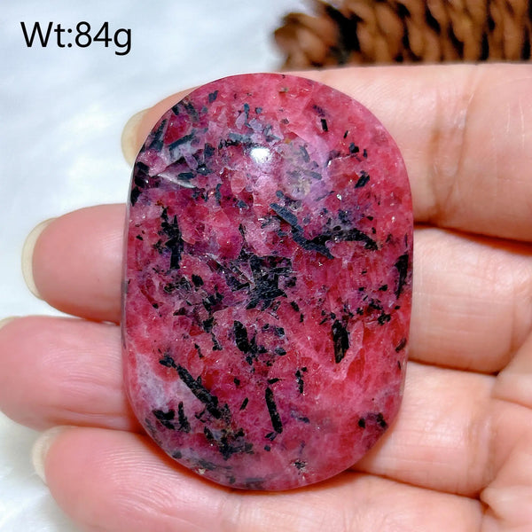 Pink Rhodonite Palm Stone-ToShay.org