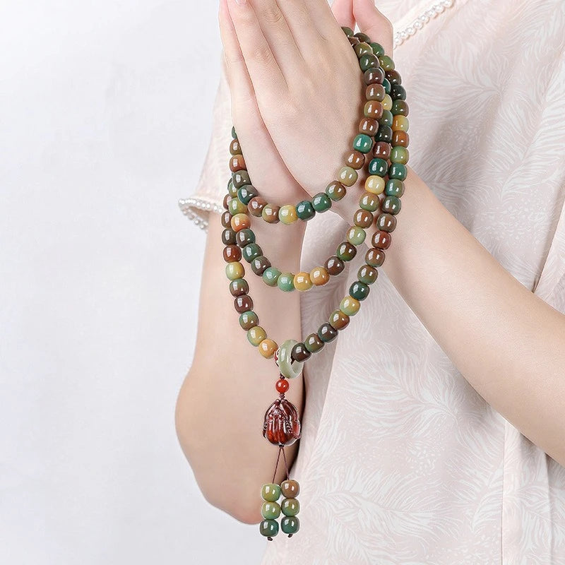 Green Bodhi Prayer Beads-ToShay.org