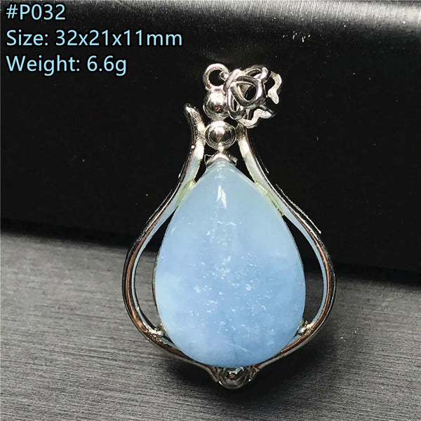 Blue Aquamarine Pendent-ToShay.org