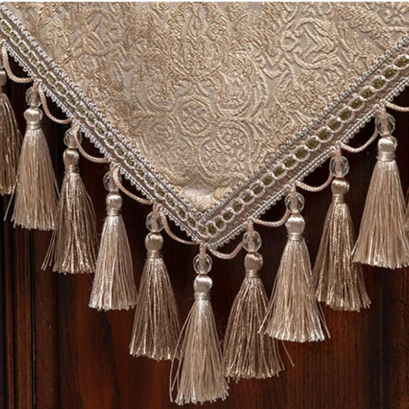 Jacquard Tassel Table Runners-ToShay.org