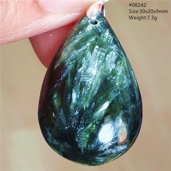 Green Seraphinite Pendant-ToShay.org