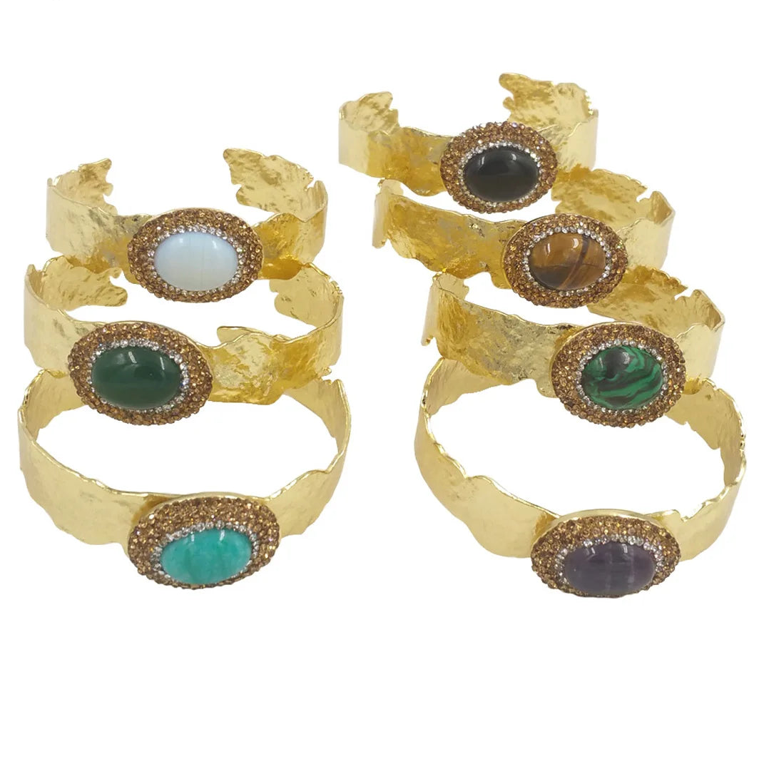 Mixed Crystal Cuff Bracelets-ToShay.org