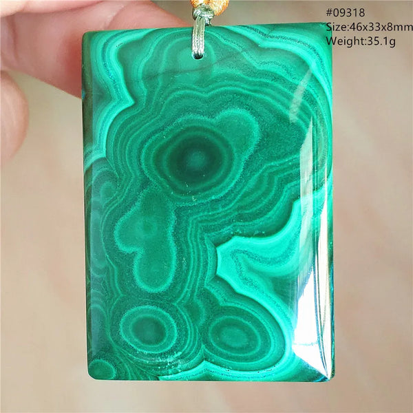Green Malachite Chrysocolla Pendant-ToShay.org