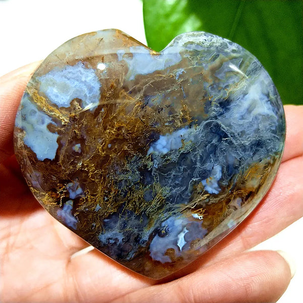 Green Moss Agate Heart-ToShay.org
