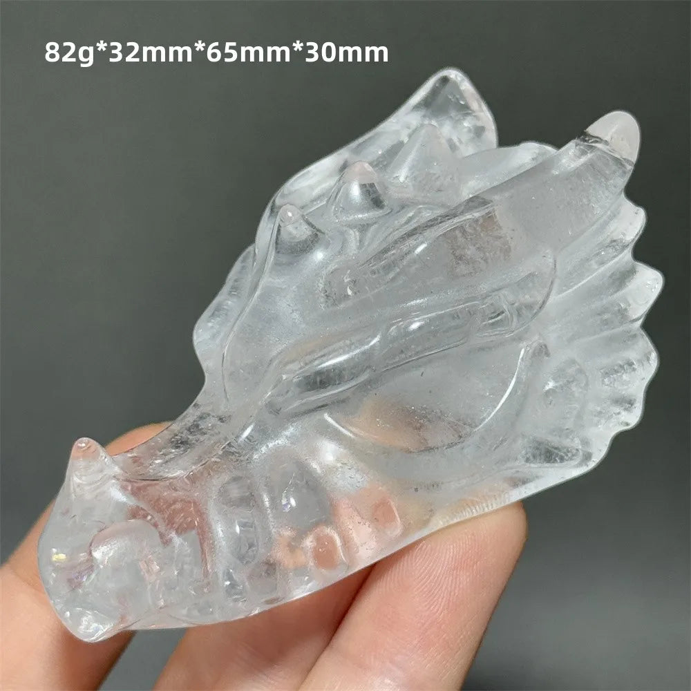 Clear Crystal Dragon Head-ToShay.org