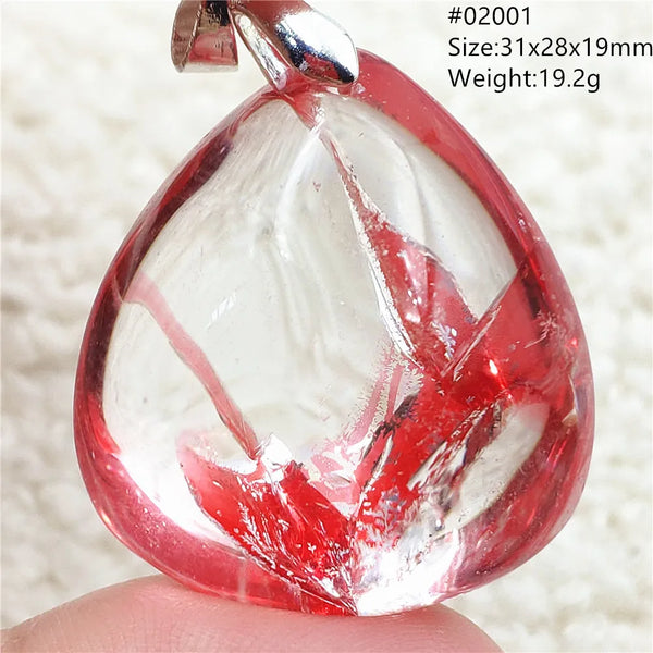 Red Limonite Quartz Pendant-ToShay.org