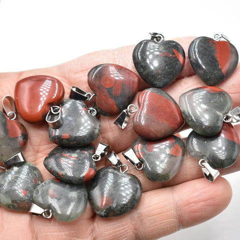 Mixed Crystal Heart Pendants-ToShay.org