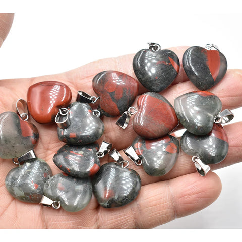 Mixed Crystal Heart Pendants-ToShay.org