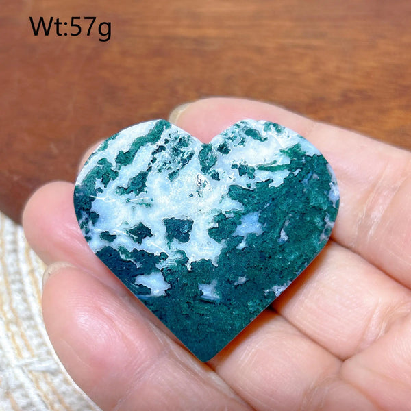 Green Moss Agate Heart-ToShay.org