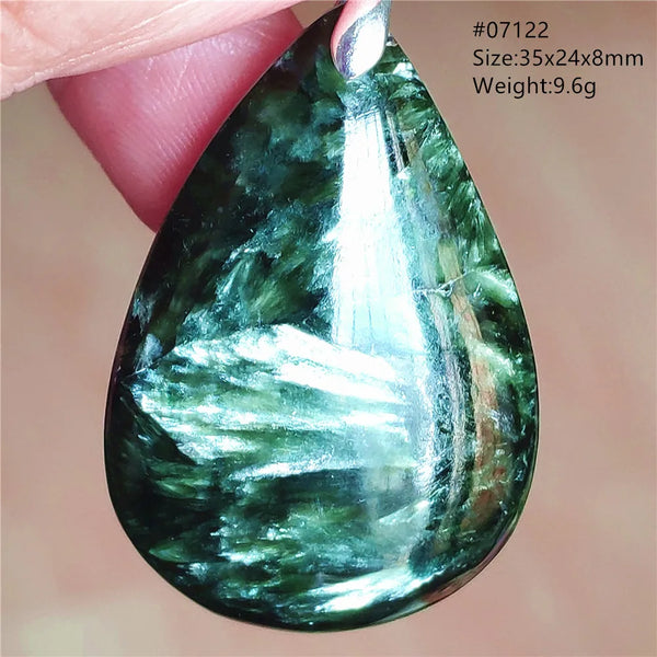 Green Seraphinite Pendant-ToShay.org