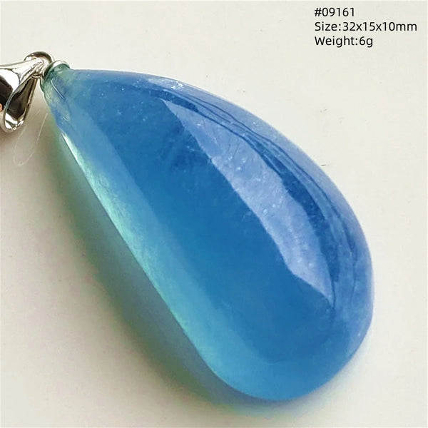 Blue Aquamarine Quartz Pendant-ToShay.org