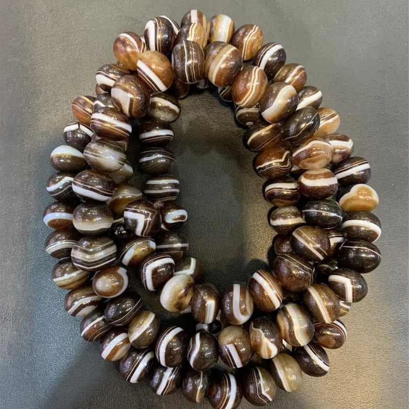 Brown Agate Buddha Beads-ToShay.org