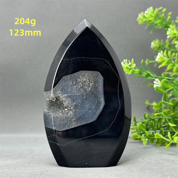 Black Onyx Geode Torch-ToShay.org