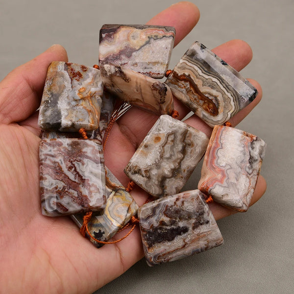 Orange Crazy Agate Beads-ToShay.org