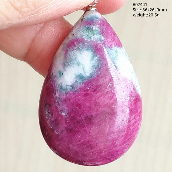 Red Ruby Zoisite Pendant-ToShay.org