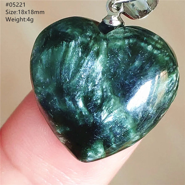 Green Seraphinite Pendant-ToShay.org
