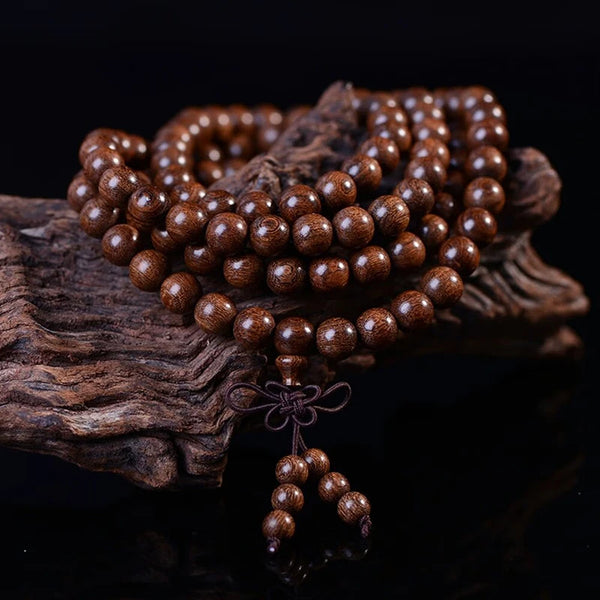 Wood Sandalwood Bead Mala-ToShay.org