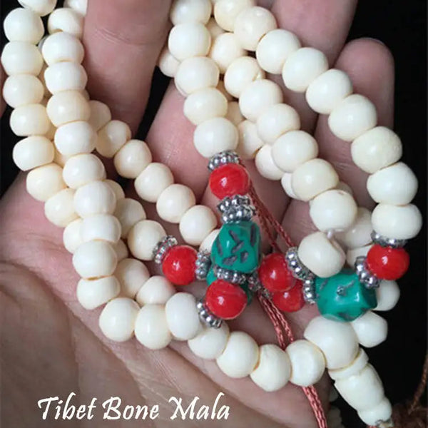White Yak Bone Beads-ToShay.org