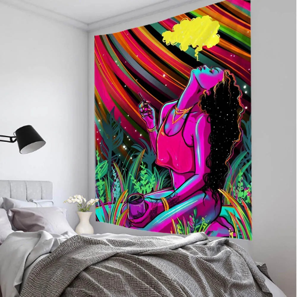 Psychedelic Art Tapestry-ToShay.org