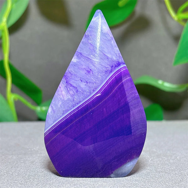 Violet Striped Agate Flame-ToShay.org