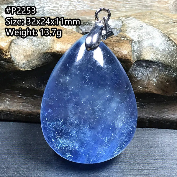 Blue Aquamarine Pendant-ToShay.org