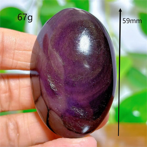 Rainbow Obsidian Palm Stones-ToShay.org