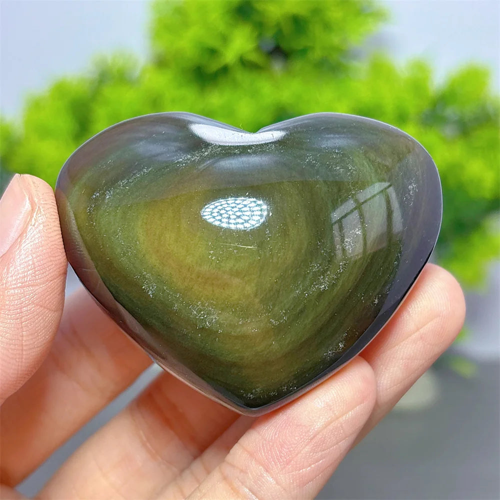 Rainbow Obsidian Heart-ToShay.org