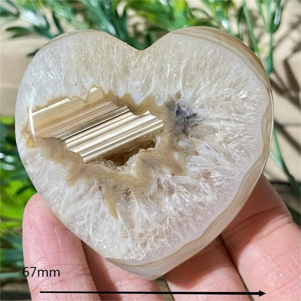 Yellow Agate Druzy Heart-ToShay.org