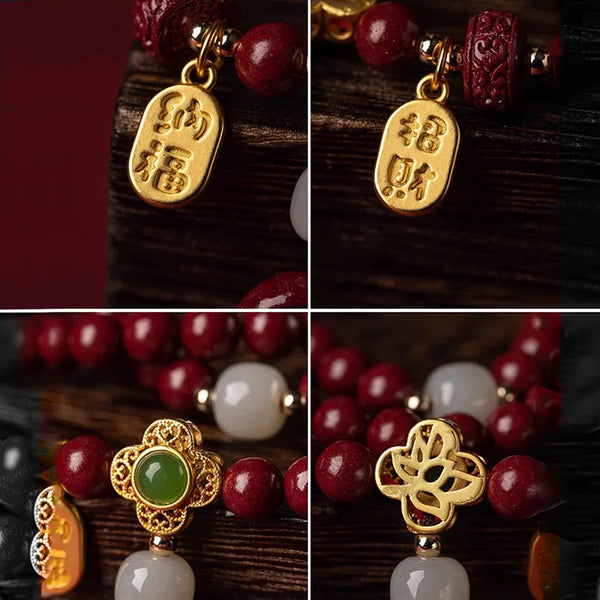Red Cinnabar Zodiac Beads-ToShay.org