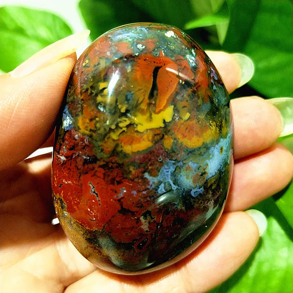 Ocean Jasper Palm Stone-ToShay.org