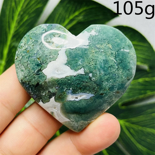 Green Moss Agate Heart-ToShay.org
