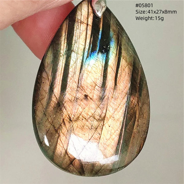 Blue Purple Labradorite Pendant-ToShay.org