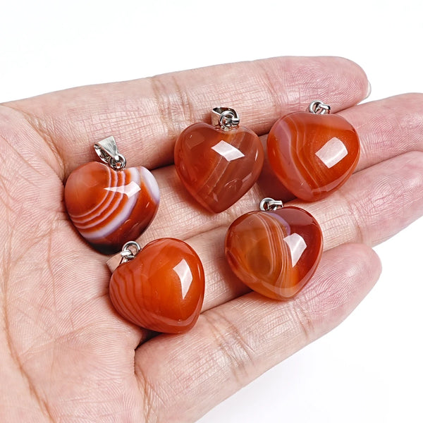 Red Banded Agate Heart-ToShay.org