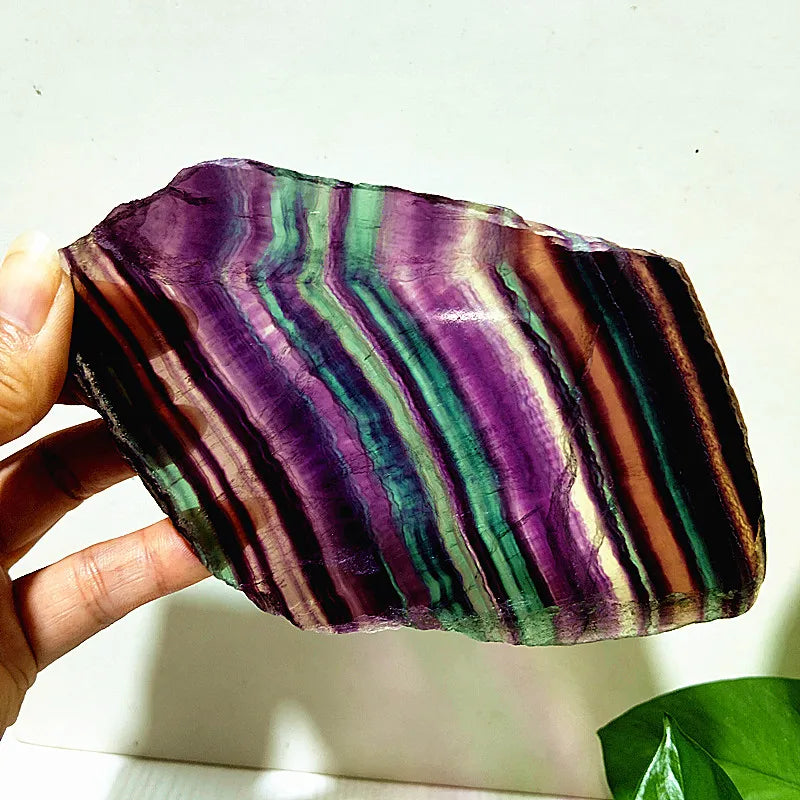 Rainbow Fluorite Slice-ToShay.org