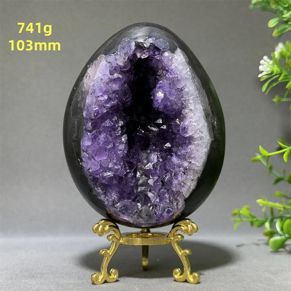Purple Amethyst Cluster Egg-ToShay.org