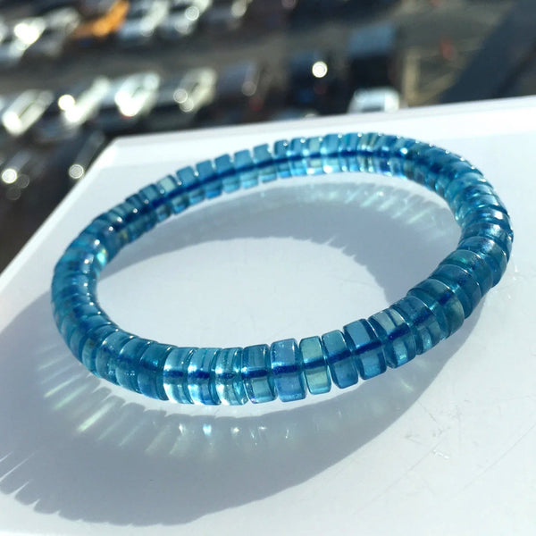 Blue Aquamarine Bracelet-ToShay.org