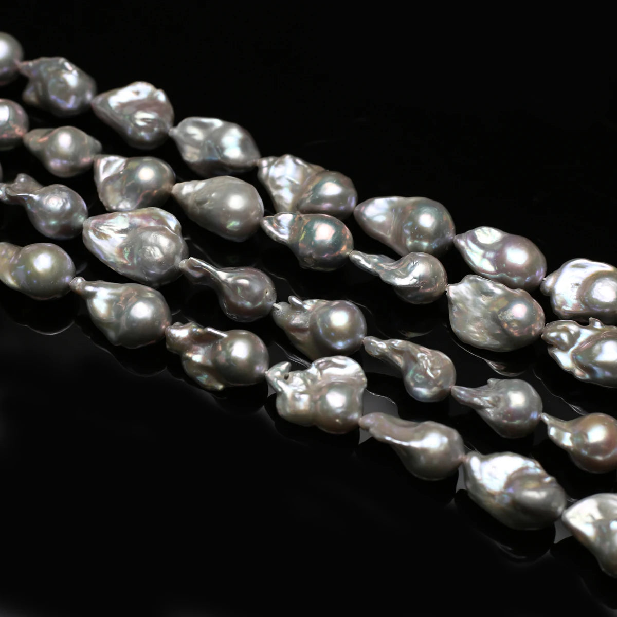 Grey Pearl Baroque Beads-ToShay.org