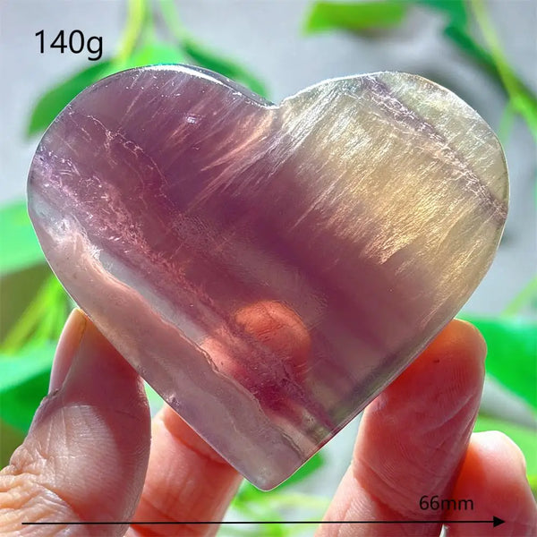 Rainbow Fluorite Heart-ToShay.org