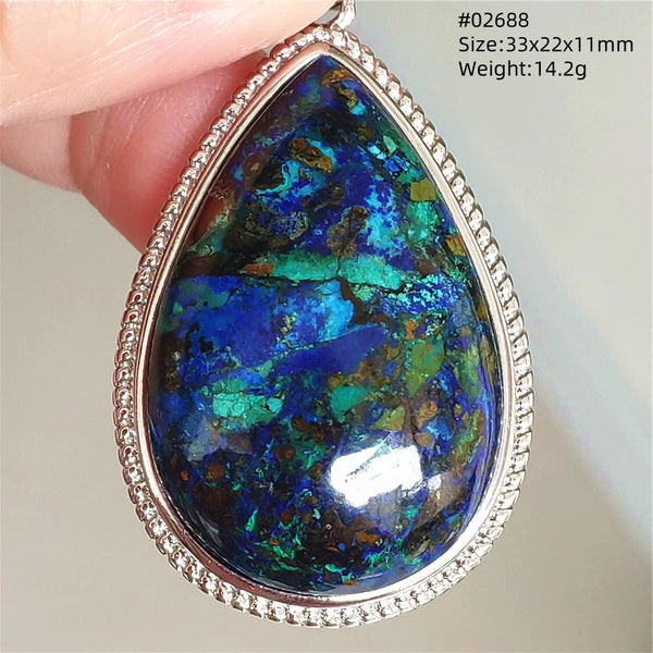 Blue Azurite Pendant-ToShay.org