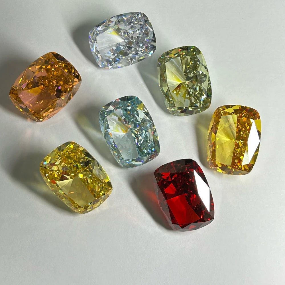 Yellow Crushed Ice Cubic Zirconia-ToShay.org