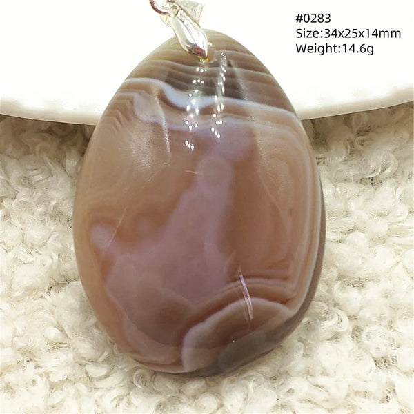Grey Lace Agate Pendant-ToShay.org