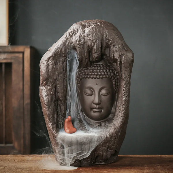 Buddha Waterfall Incense Burner-ToShay.org