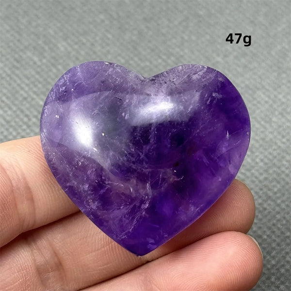 Purple Amethyst Heart-ToShay.org