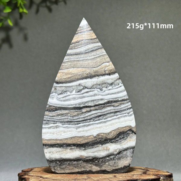 Grey Stripe Agate Torch-ToShay.org