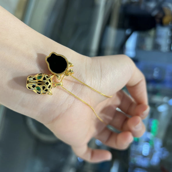 Gold Leopard Head Pendant-ToShay.org