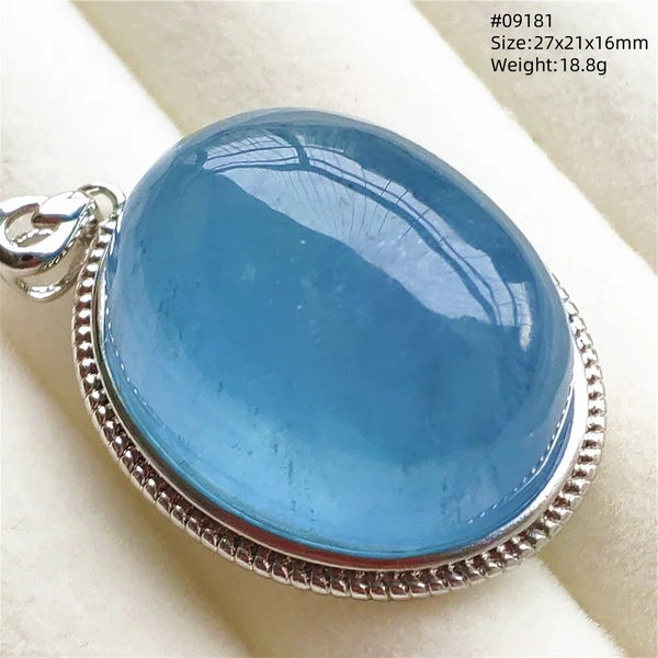 Blue Aquamarine Pendant-ToShay.org