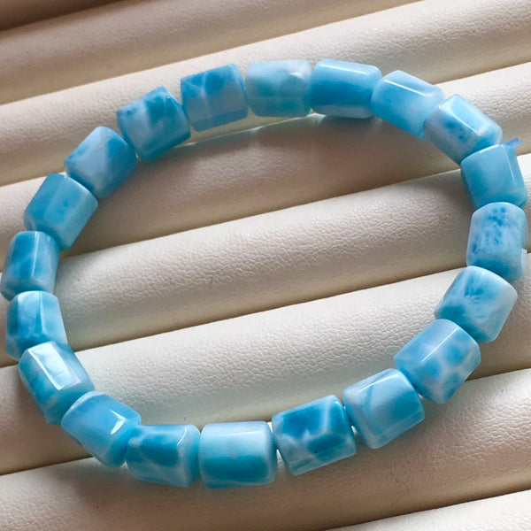 Blue Larimar Bead Bracelet-ToShay.org